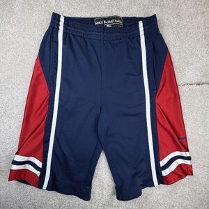 Nike Men's Athletic Shorts - Navy and Red
